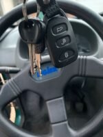 Siège conducteur et sellerie de l'Ambra GLX avec détails d'usure