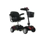 Scooter Traveler démonté en trois modules prêt pour le transport