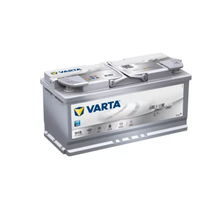 Batterie VARTA AGM H15 12V 105Ah vue de face avec borne européenne