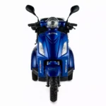 Photo du scooter ZT15 montrant le coffre et les jantes en aluminium