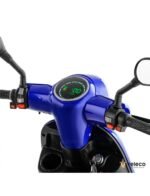 Photo des roues gonflées et de la direction avant